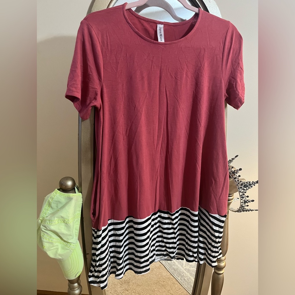 Women’s Zenana Striped Mini Dress